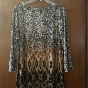 Snakeskin Patterned Dress